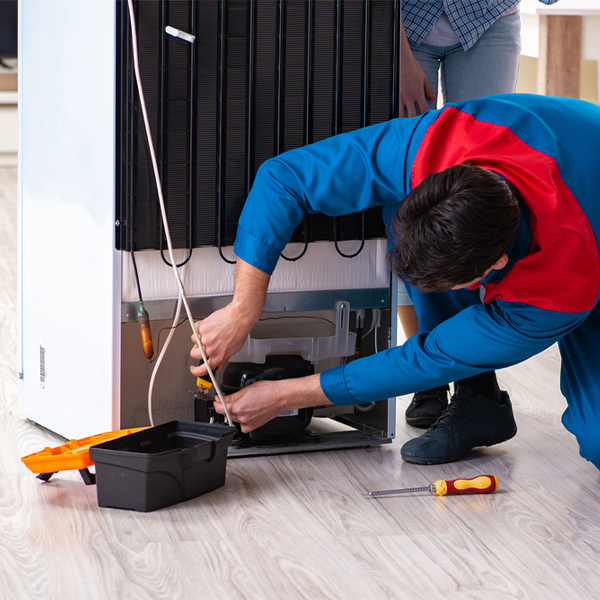 how much do you charge for refrigerator repair services in Menlo Iowa